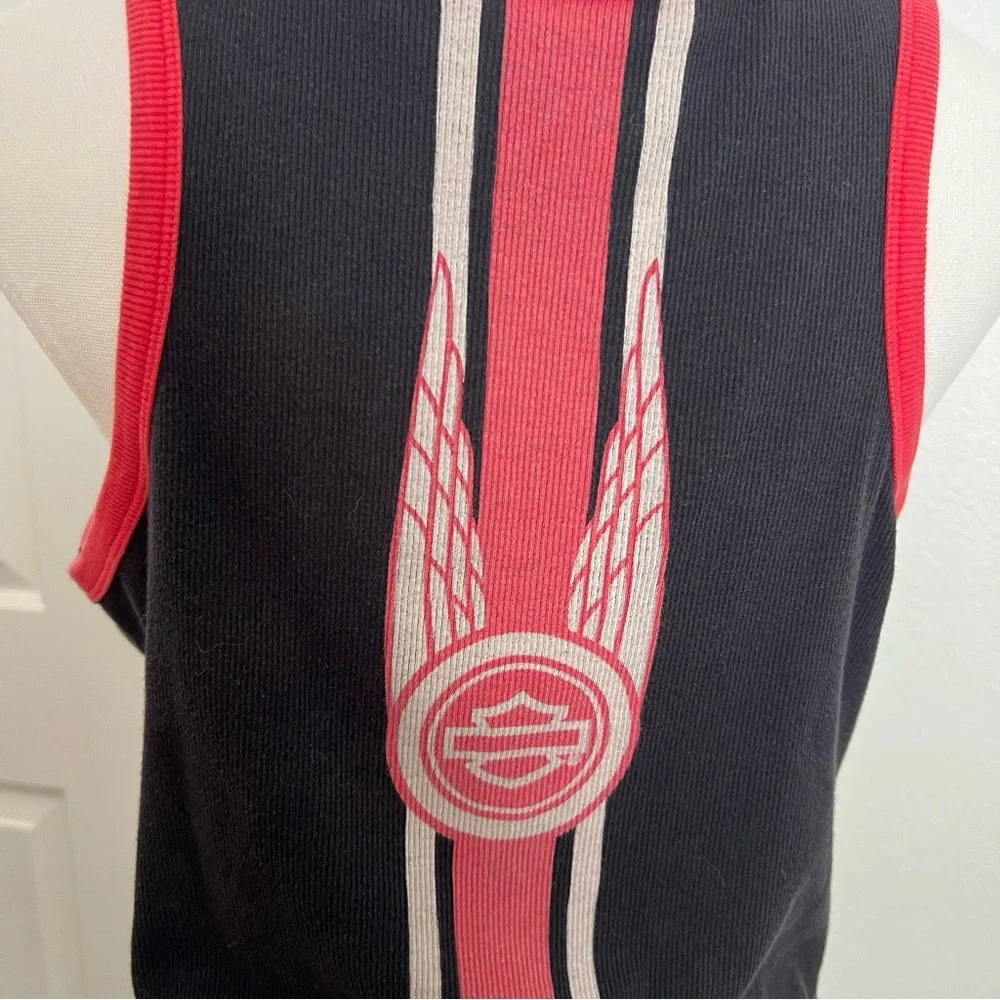 Harley-Davidson Vintage y2k Black and Red Tank Top - Picture 6 of 6